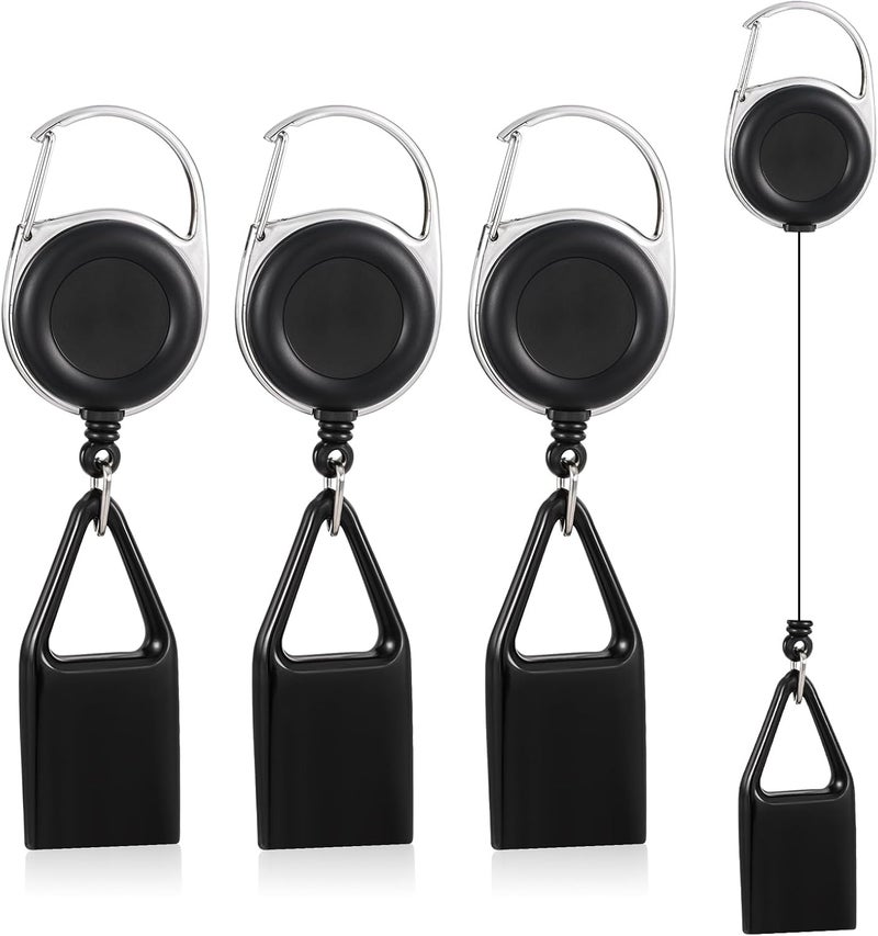 Ajcotahm 4 PCS Lighter Leash, Retractable Pants Lighter Clip, Anti Lost Lighters Cover Convenience Belt Leash Keychain - Image 1